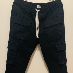 Black Cargo Pants Size Men Large Used